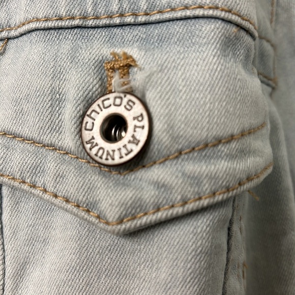 COPY - Chico’s Platinum Denim Jacket - Picture 10 of 11